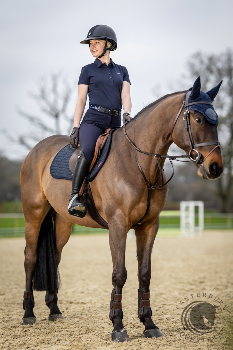 LeMieux Elite Ladies Polo Shirt Navy
