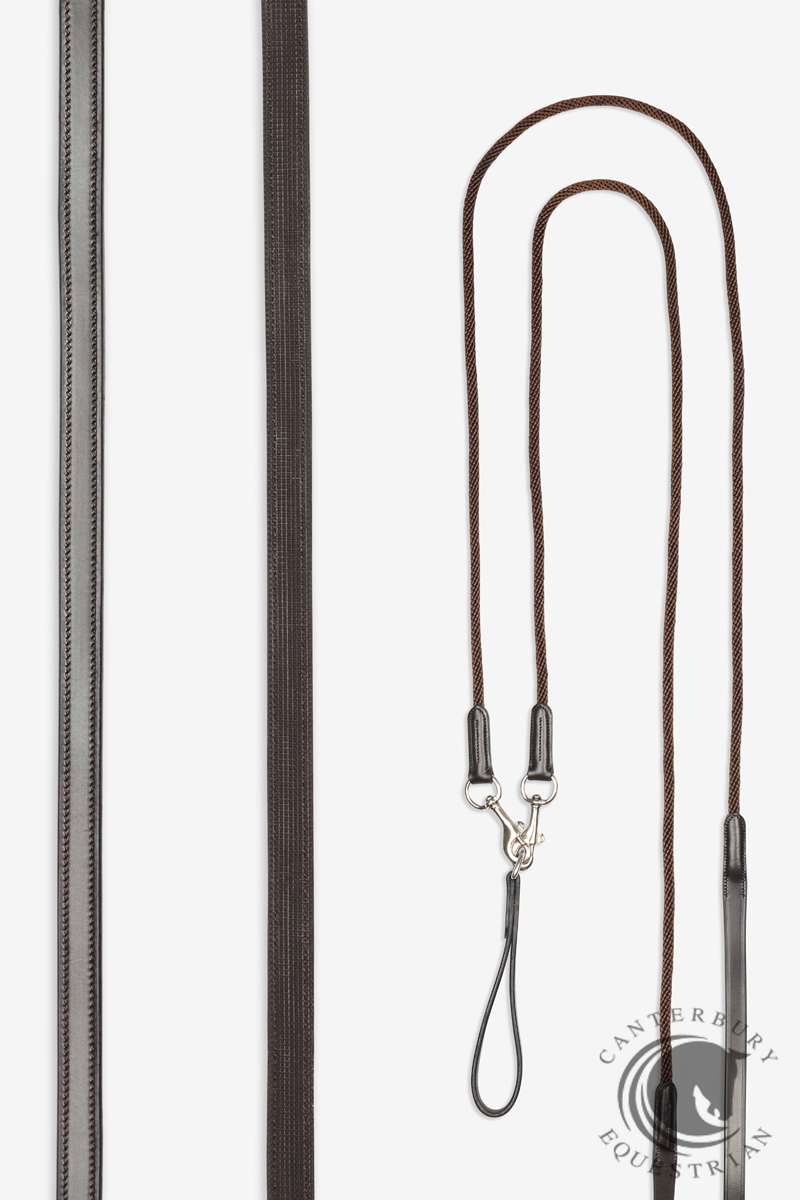 LeMieux Leather Draw Reins Brown