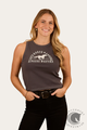Ringers Western Lets Horse Around Rib Tank - Washed Black