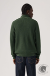 Levi's  Housemark Quarter Zip Sweater in Heather Green
