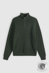 Levi's  Housemark Quarter Zip Sweater in Heather Green