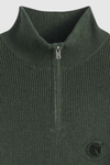 Levi's  Housemark Quarter Zip Sweater in Heather Green