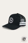 Ringers Western McCoy Kids Trucker Cap - Black with White Print