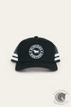 Ringers Western McCoy Kids Trucker Cap - Black with White Print