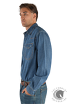 Wrangler Men's Jay Denim Western Long Sleeve Shirt