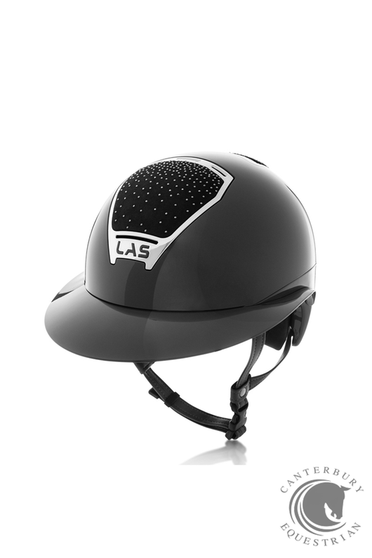 LAS OPERA CASCATA LV Helmet Black - Black/Cromo/Crystal / Medium