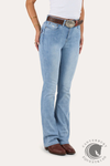 Ringers Western Penny Womens High Rise Bootleg Jean - Light Blue
