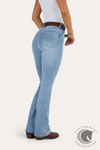 Ringers Western Penny Womens High Rise Bootleg Jean - Light Blue
