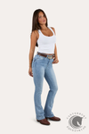 Ringers Western Penny Womens High Rise Bootleg Jean - Light Blue