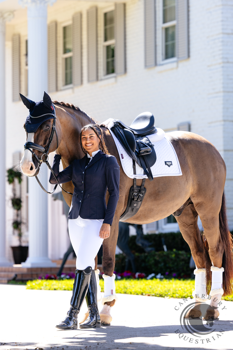 LeMieux Puissance Suede Dressage Pad White