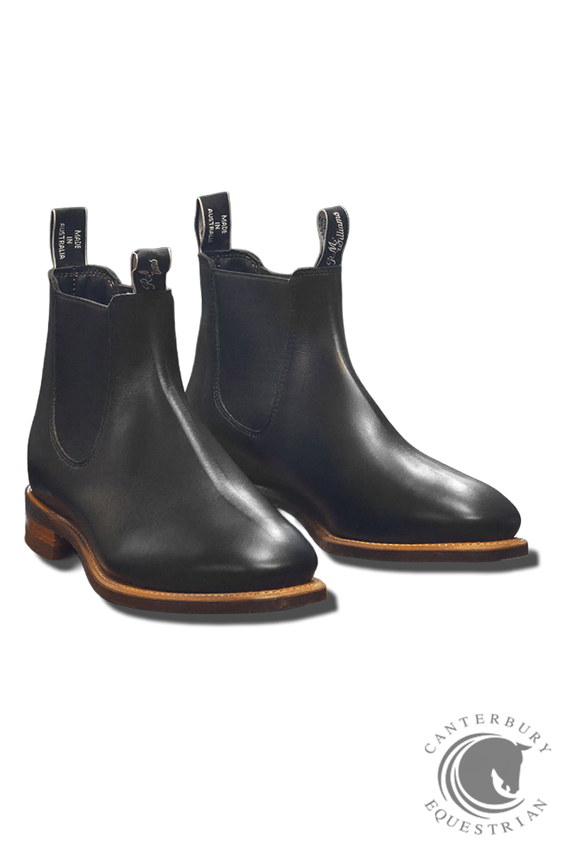 R.M. Williams Comfort Craftsman Boot Black Raw Edge