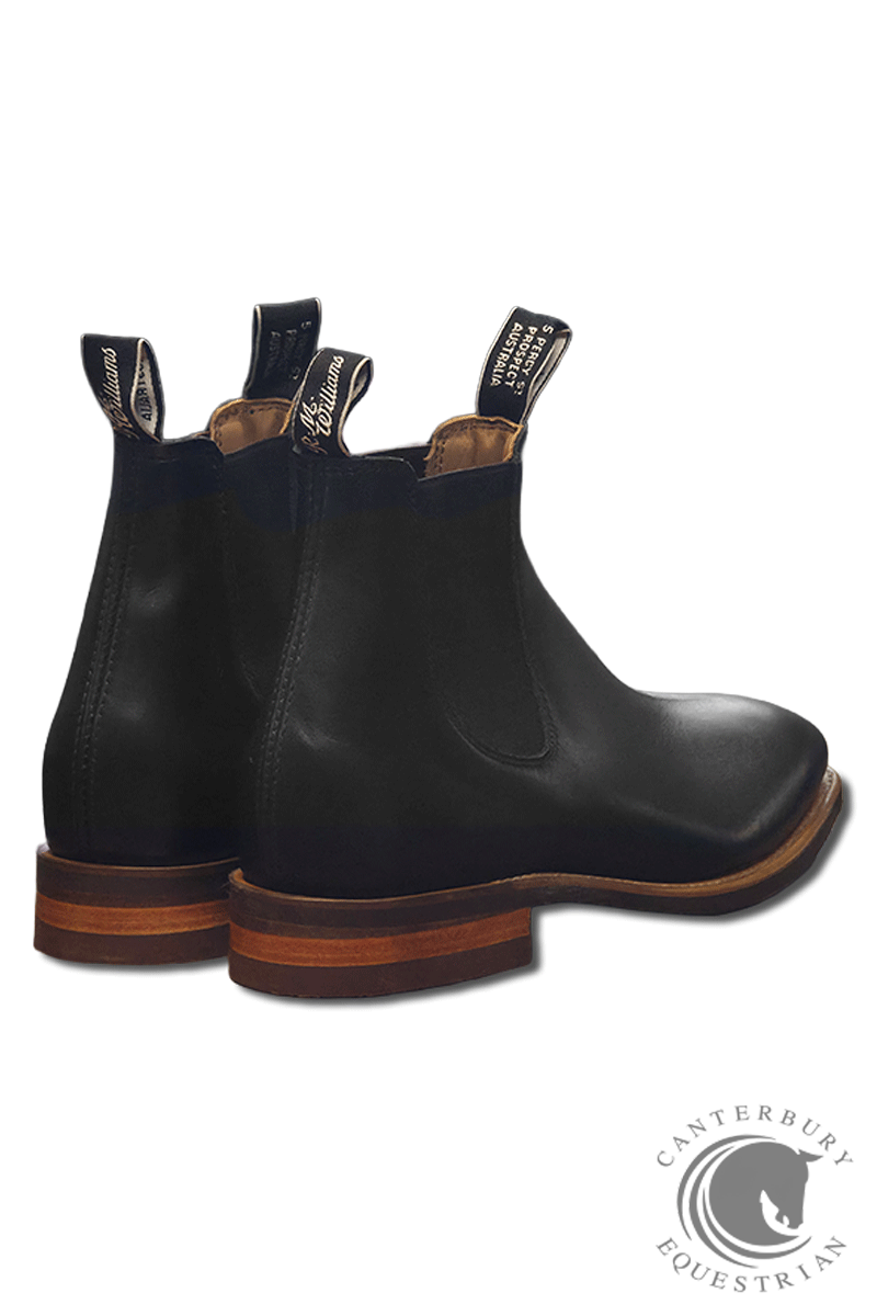 R.M. Williams Comfort Craftsman Boot Black Raw Edge