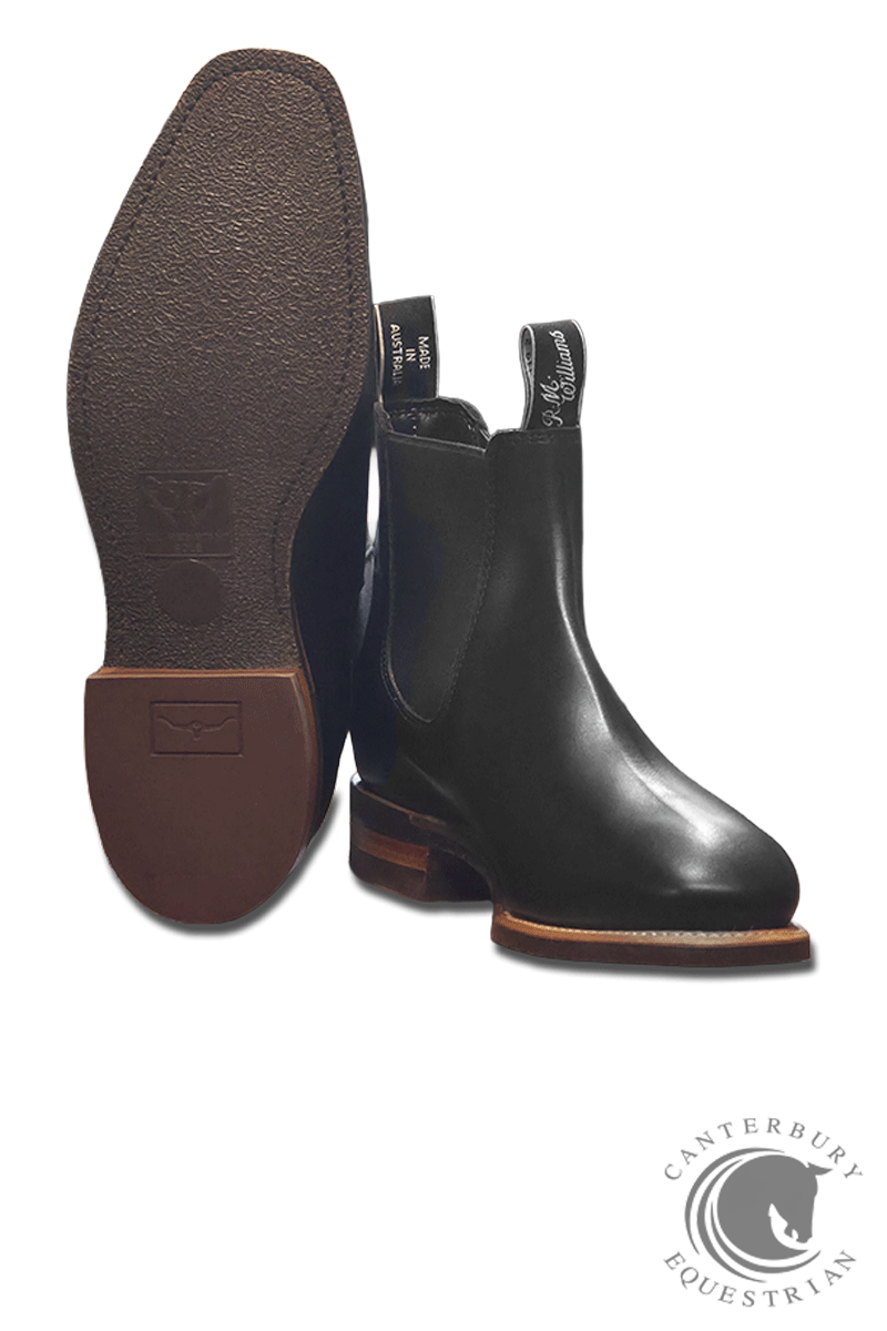 R.M. Williams Comfort Craftsman Boot Black Raw Edge