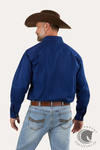 Ringers Western King River Mens Full Button Work Shirt Navy