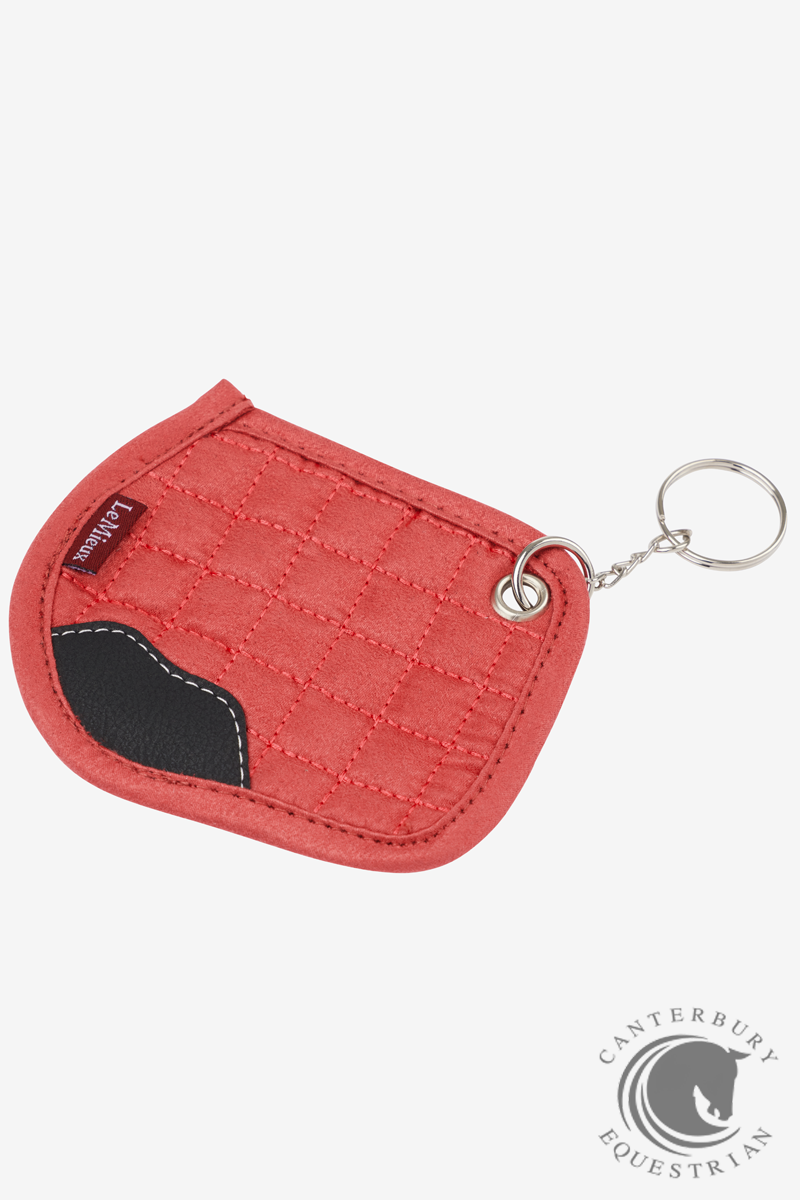 LeMieux Saddle Pad Key Ring Cranberry