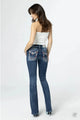Miss Me Stars and Stripes Border Bootcut Jeans