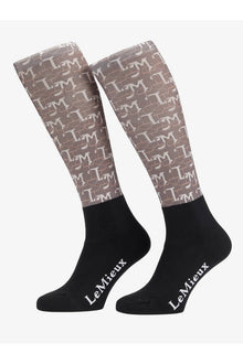  LeMieux Footsie Socks Florence Walnut