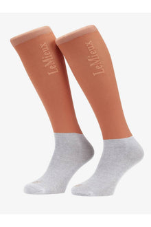  LeMieux Competition Socks 2 Pack Apricot