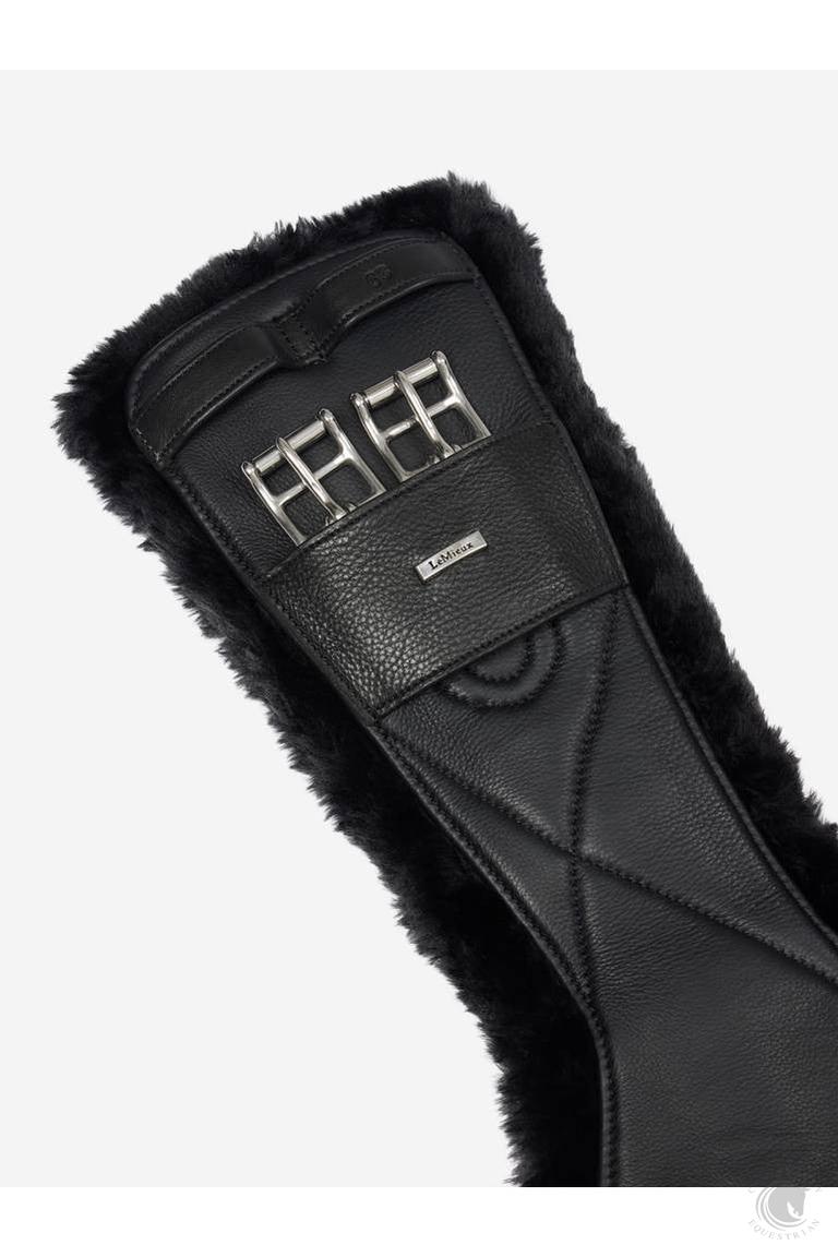 LeMieux Arika Simuwool Contoured Dressage Girth Black