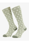 LeMieux Sally Spot Flufflies Socks Fern