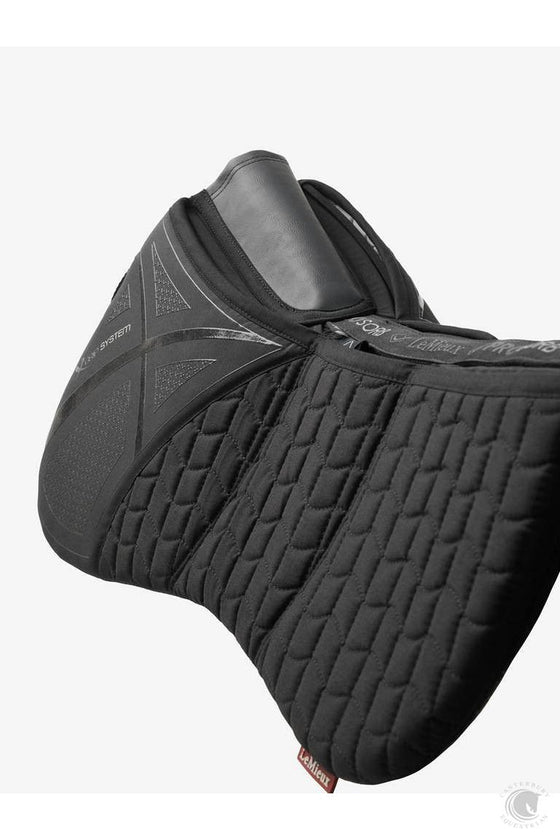 LeMieux ProSorb Plain 3 Pocket Quilted Half Pad Black