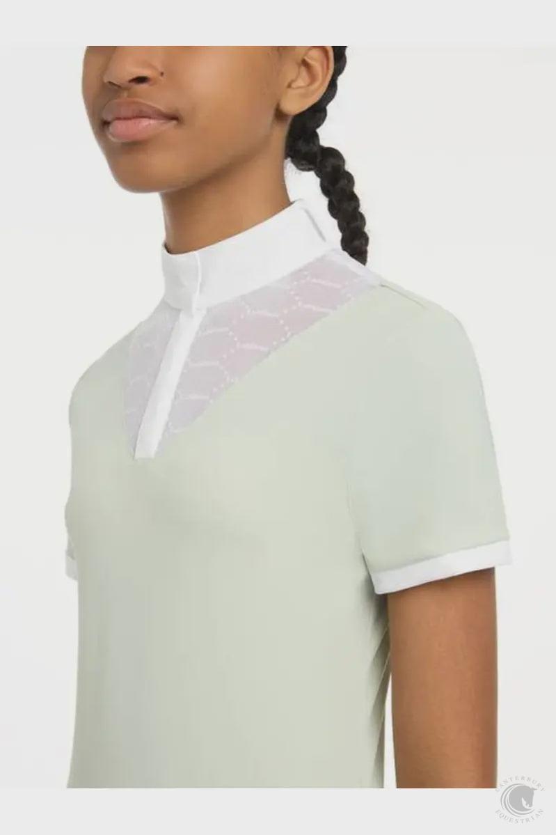 LeMieux Young Rider Eva Short Sleeve Show Shirt Pistachio