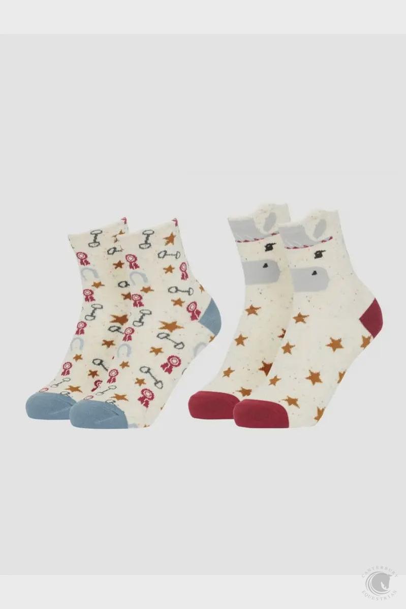 LeMieux Mini Character Socks 2 pack Show Pony