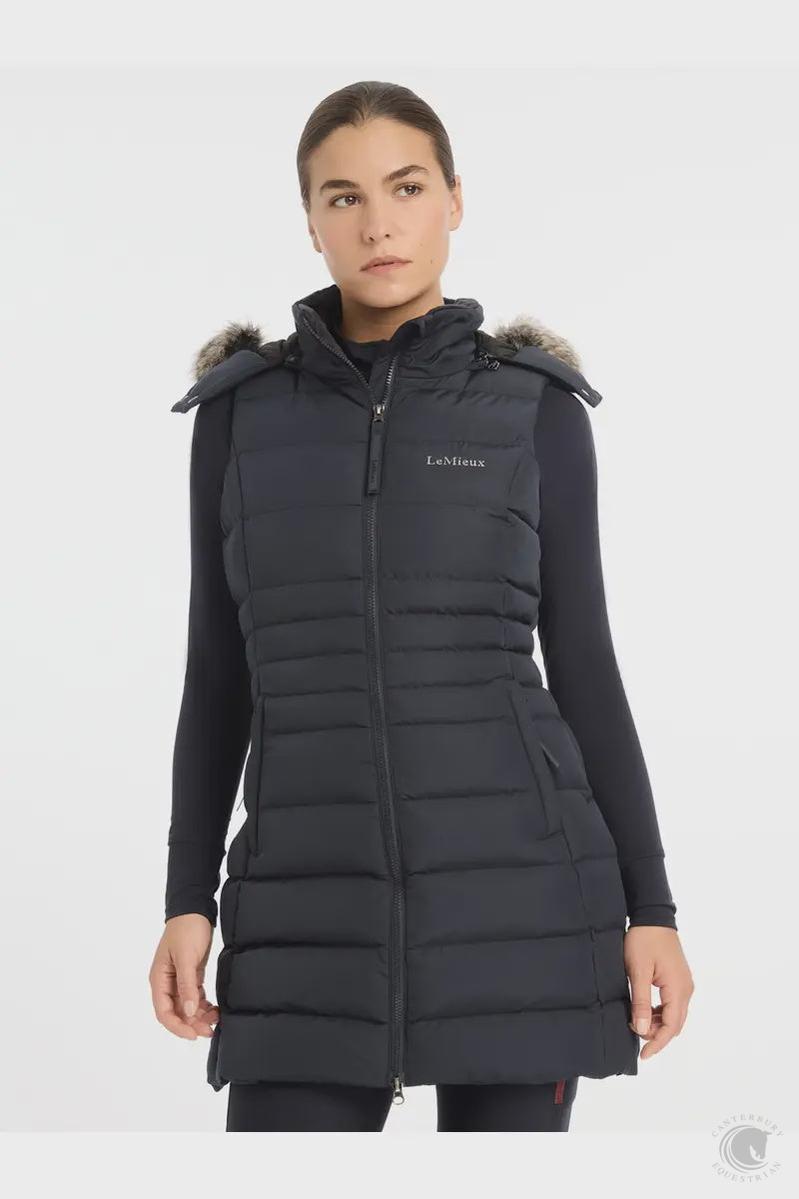 LeMieux Harper Longline Puffer Gilet Navy