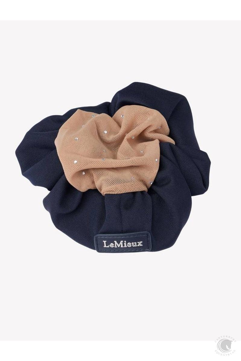 LeMieux Scrunchie with Crystal Hair Net Navy/Blonde