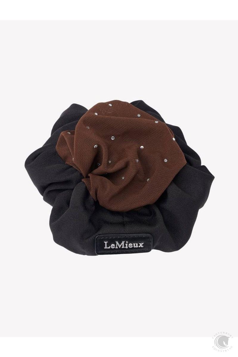 LeMieux Scrunchie with Crystal Hair Net Black/Brown