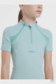 LeMieux Young Rider Short Sleeve Mia Mesh Base Layer Aqua