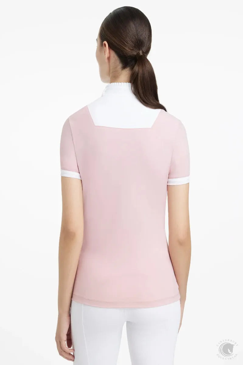 LeMieux Sophia Short Sleeve Pleated Show Shirt Blossom