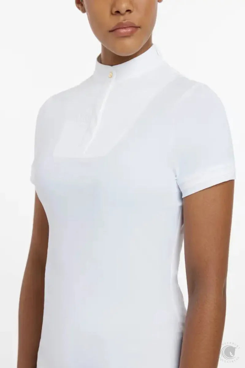 LeMieux Sophia Short Sleeve Show Shirt White