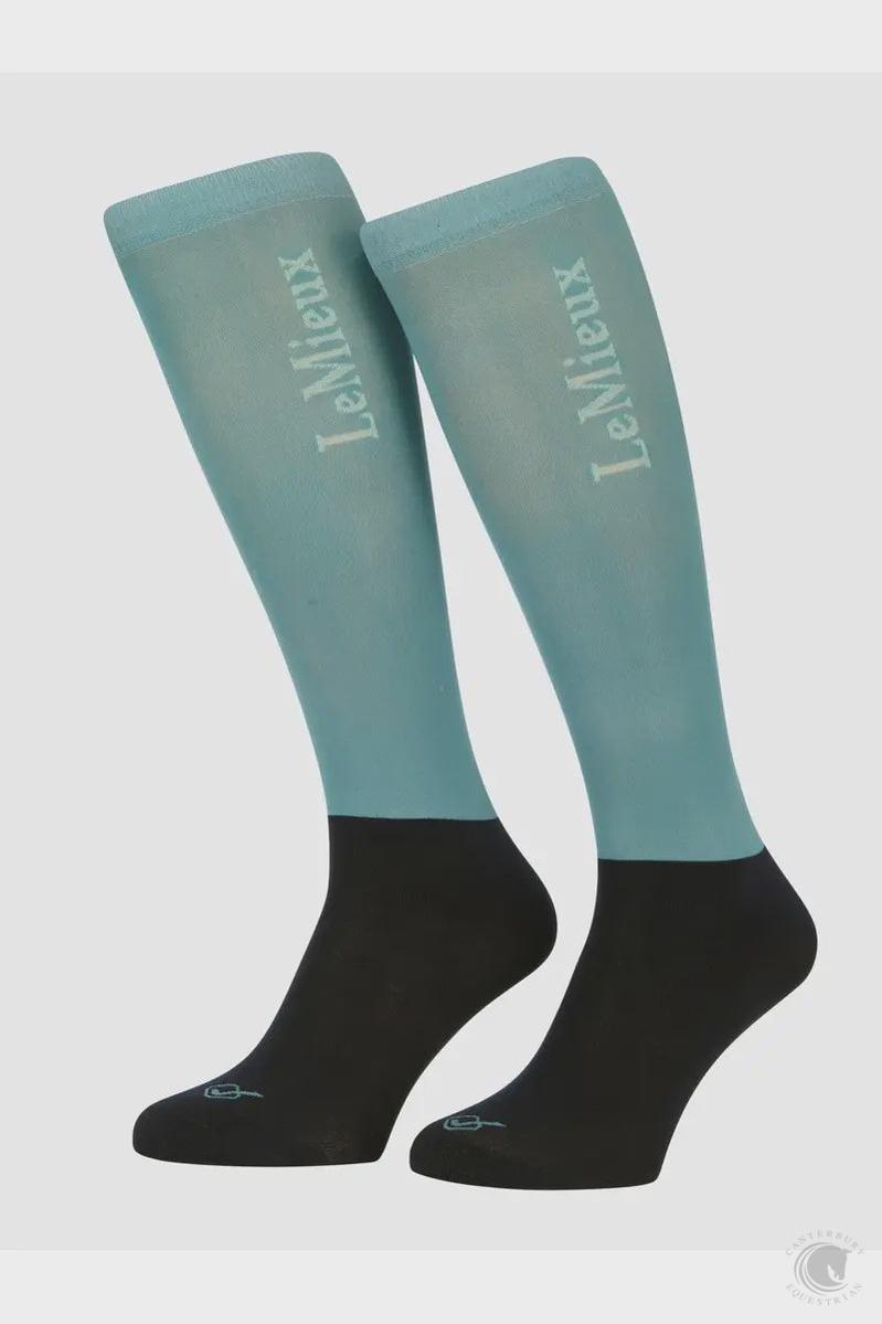 LeMieux Competition Socks 2 pack Lagoon