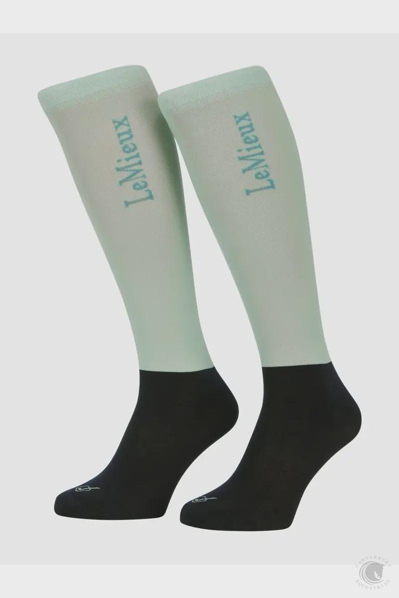 LeMieux Competition Socks 2 pack Aqua