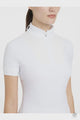 LeMieux Sophia Short Sleeve Pleated Show Shirt White