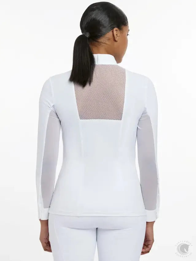 LeMieux Camille Long Sleeve Show Shirt White