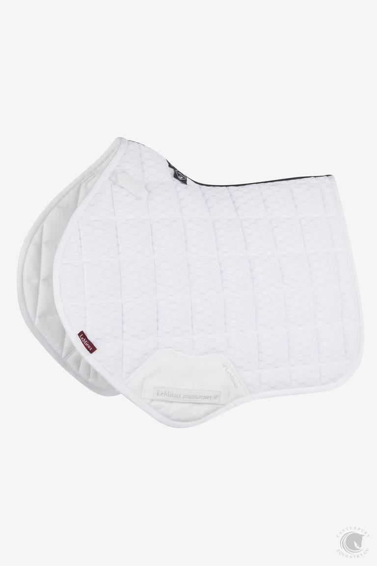 LeMieux Carbon Mesh Close Contact Square White