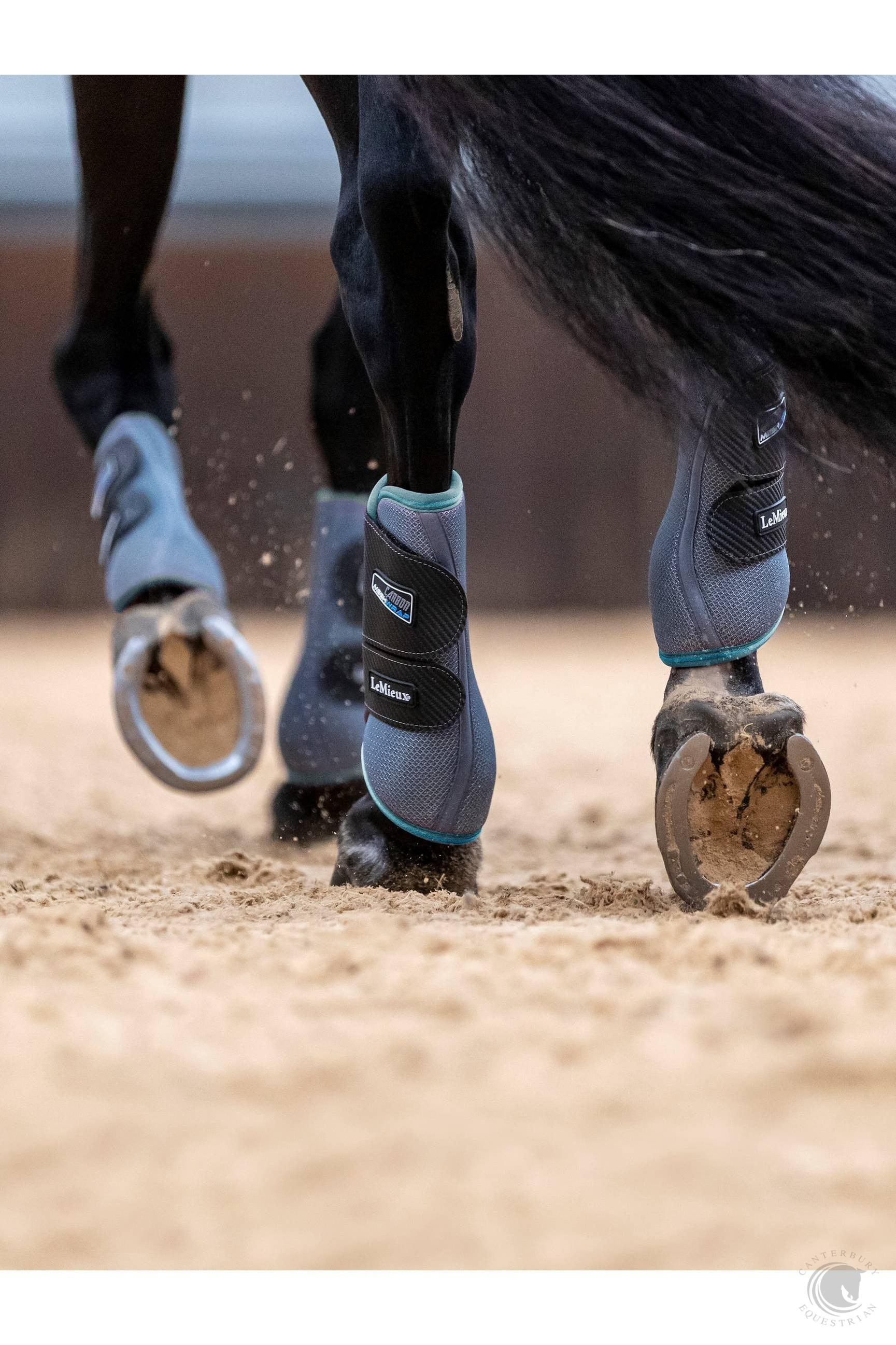 LeMieux Carbon Mesh Wrap Boots Sage