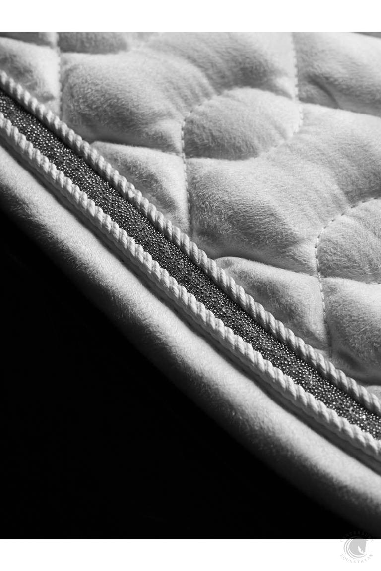 LeMieux Crystal Suede Dressage Square White
