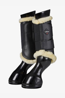  LeMieux Fleece Lined Brushing Boots Black/Natural