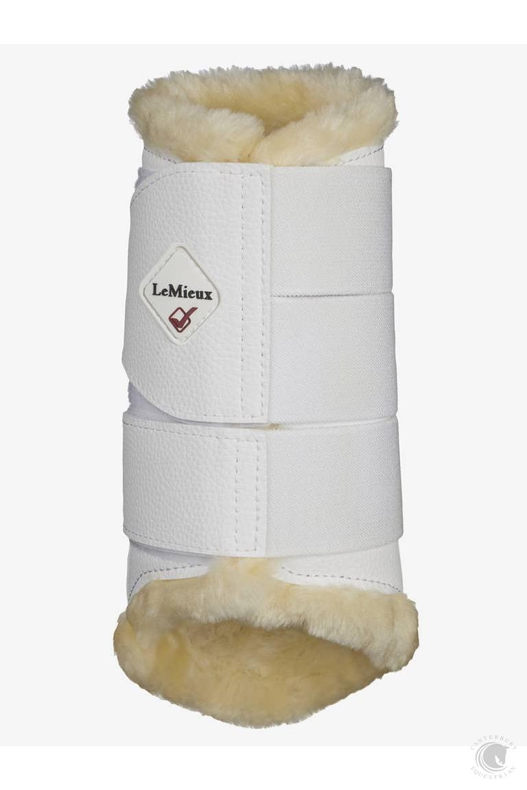 LeMieux Fleece Lined Brushing Boots White