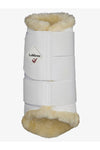 LeMieux Fleece Lined Brushing Boots White