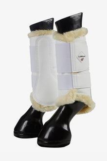  LeMieux Fleece Lined Brushing Boots White