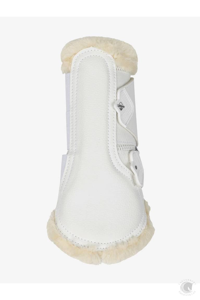 LeMieux Fleece Edged Mesh Brushing Boots White