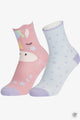 LeMieux Mini Character Socks 2 Pack Unicorn