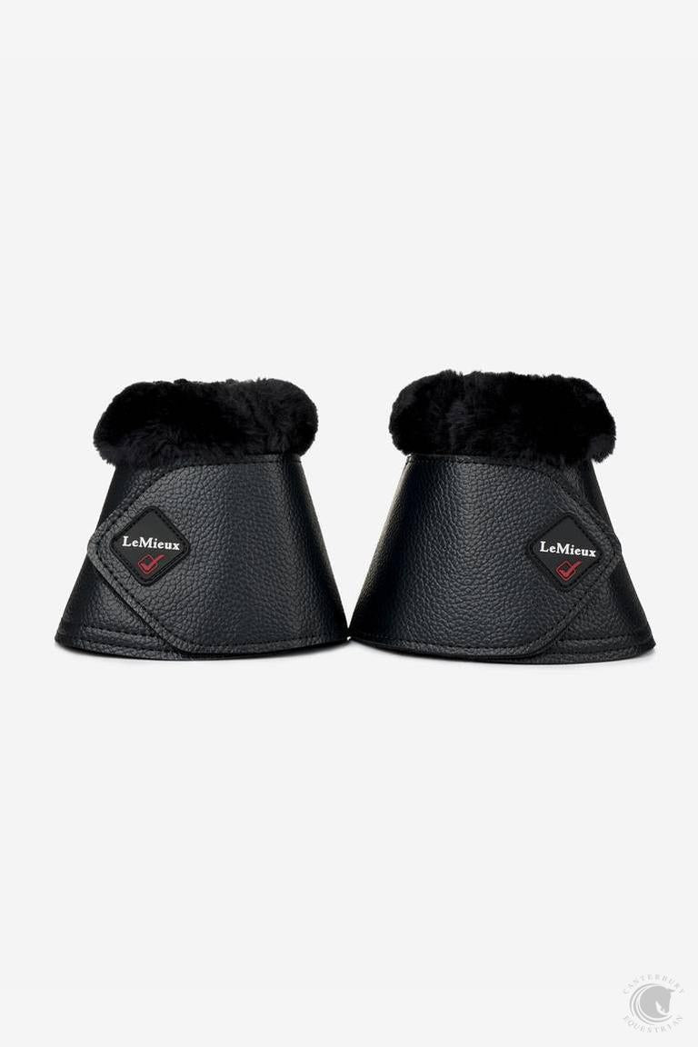 LeMieux Fleece WrapRound Over Reach Boots Black