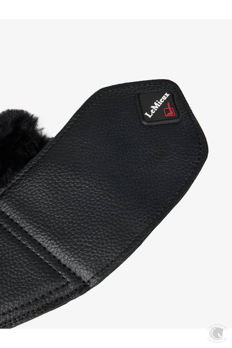 LeMieux Fleece WrapRound Over Reach Boots Black