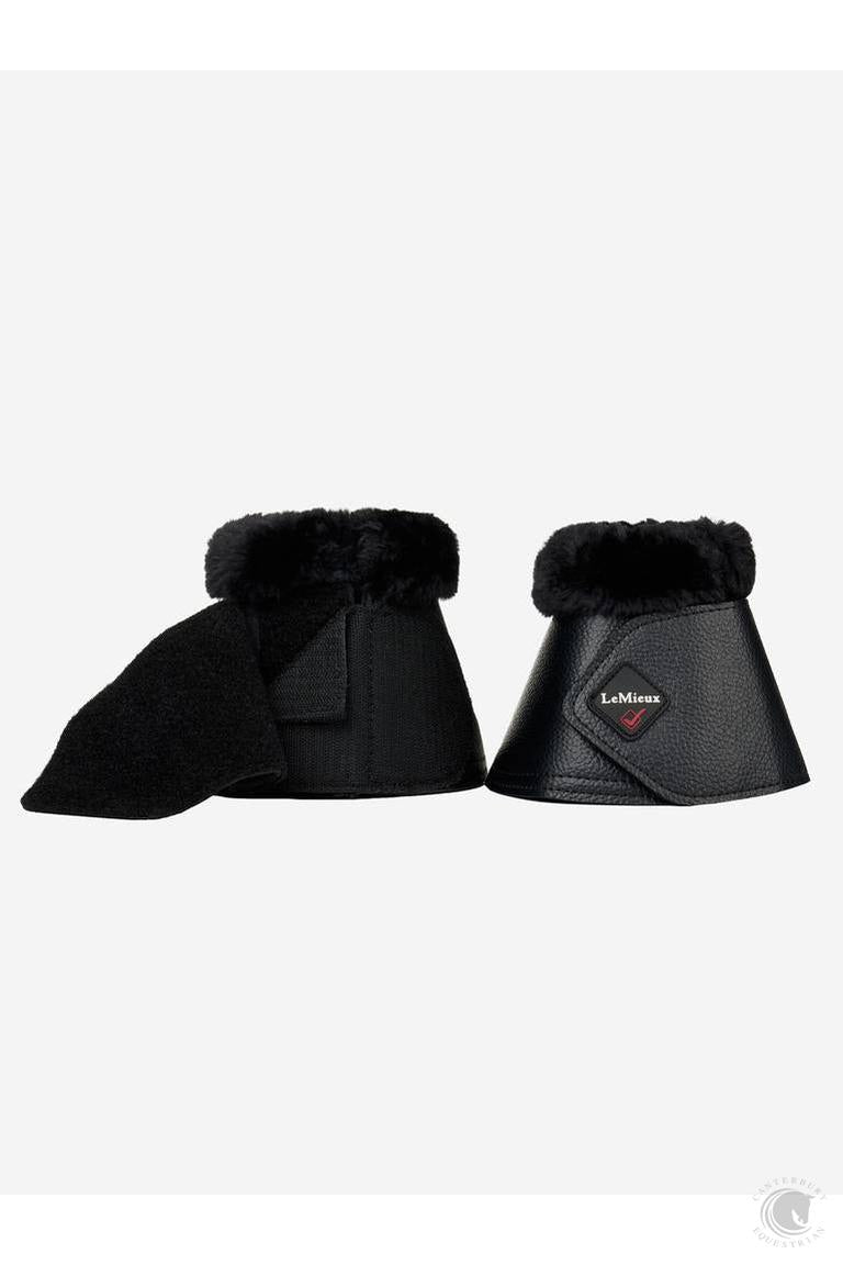 LeMieux Fleece WrapRound Over Reach Boots Black