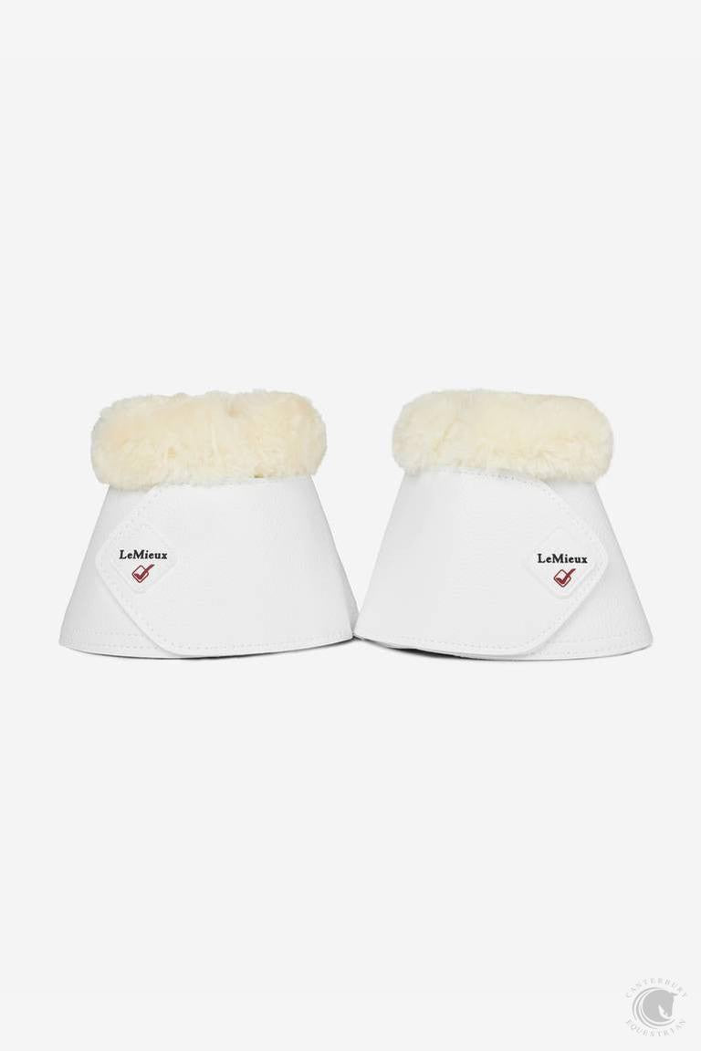LeMieux Fleece WrapRound Over Reach Boots White